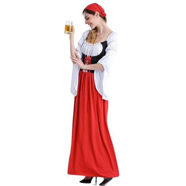 oktoberfest german beer festival costume ethnic dress role play stage performance outfit, Black;red
oktoberfest german beer festival costume ethnic dress role play stage performance outfit, Black;red