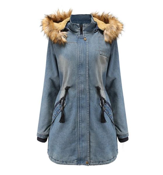 new womens jacket fur denim blue jeans hooded women coat winter warmth 100 cotton size sxxl2046858, Tan;black
new womens jacket fur denim blue jeans hooded women coat winter warmth 100 cotton size sxxl2046858, Tan;black