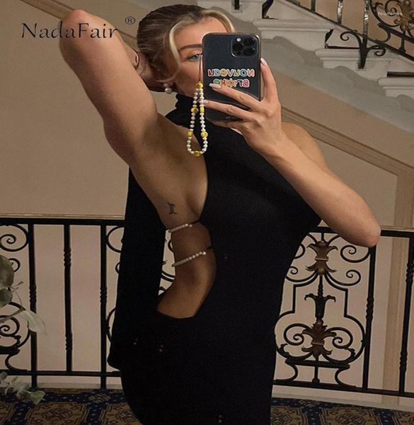 casual dresses nadafair turtleneck pearl backless split maxi dress women sleeveless cut out chic elegant party club black sum2508883, Black;gray
casual dresses nadafair turtleneck pearl backless split maxi dress women sleeveless cut out chic elegant party club black sum2508883, Black;gray