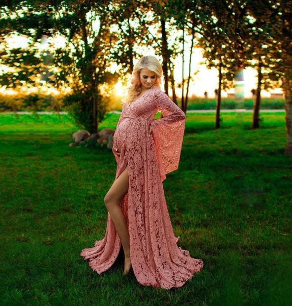 long maternity dresses for po shoot lace fancy pregnancy dress split front pregnant women maxi gown pography prop new2914142, White
long maternity dresses for po shoot lace fancy pregnancy dress split front pregnant women maxi gown pography prop new2914142, White