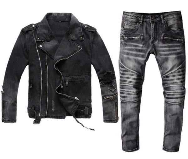 winter mens black denim two piece set new autumn fashion slim denim jackets and biker jeans vintage 2pcs sets brand clothes suits8800884, Gray
winter mens black denim two piece set new autumn fashion slim denim jackets and biker jeans vintage 2pcs sets brand clothes suits8800884, Gray