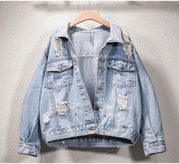women039s denim jacket streetwear loose oversize coat ripped studded rivet jeans jackets holes casual outerwear plus size xl5x8079487, Black;brown
women039s denim jacket streetwear loose oversize coat ripped studded rivet jeans jackets holes casual outerwear plus size xl5x8079487, Black;brown