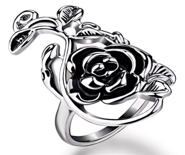 fashion gothic style rose vintage ring fashion lady stainless steel ring party jewelry gift size 6112460017, Silver
fashion gothic style rose vintage ring fashion lady stainless steel ring party jewelry gift size 6112460017, Silver