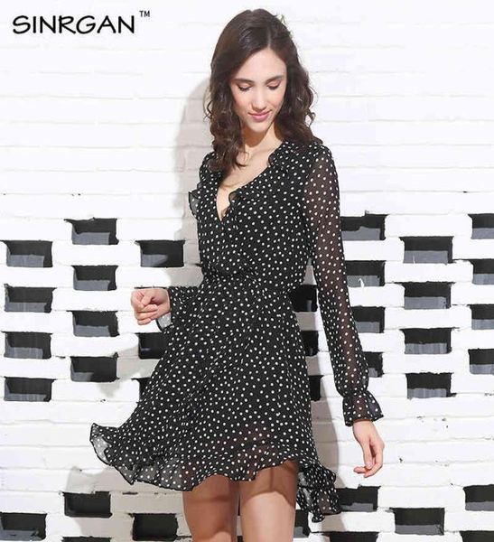 ruffle polkadot print summer dress vintage irregular bow wrap short dress women chiffon black dress beach dresses 2104124192931, Black;gray
ruffle polkadot print summer dress vintage irregular bow wrap short dress women chiffon black dress beach dresses 2104124192931, Black;gray