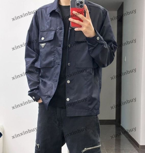 xinxinbuy men designer coat jacket windbreaker metal triangle label nylon long sleeve women black khaki blue s-2xl, Black;brown
xinxinbuy men designer coat jacket windbreaker metal triangle label nylon long sleeve women black khaki blue s-2xl, Black;brown