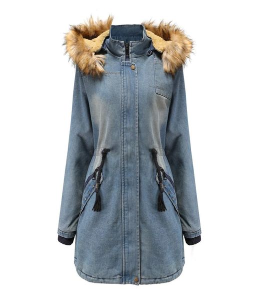 new womens jacket fur denim blue jeans hooded women coat winter warmth 100 cotton size sxxl7037627, Tan;black
new womens jacket fur denim blue jeans hooded women coat winter warmth 100 cotton size sxxl7037627, Tan;black