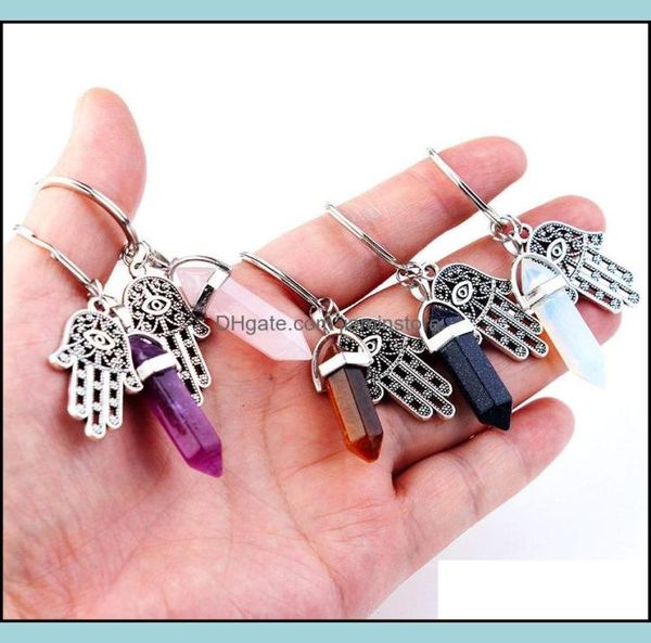 key rings jewelry keyring healing crystals amethyst rose quartz bead chakra point women men natural stone fatima hamsa keychain dr9117543, Slivery;golden
key rings jewelry keyring healing crystals amethyst rose quartz bead chakra point women men natural stone fatima hamsa keychain dr9117543, Slivery;golden