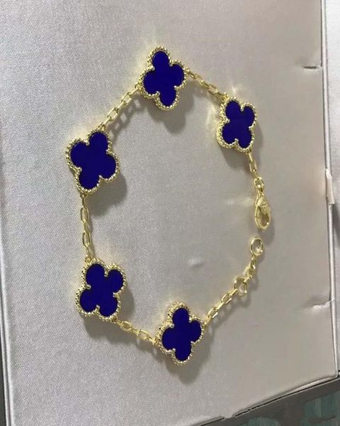 luxurious quality brand name flower with five flower nature stone pendant bracelet with rhombus clasp for women wedding gift jewel1403154, Black
luxurious quality brand name flower with five flower nature stone pendant bracelet with rhombus clasp for women wedding gift jewel1403154, Black