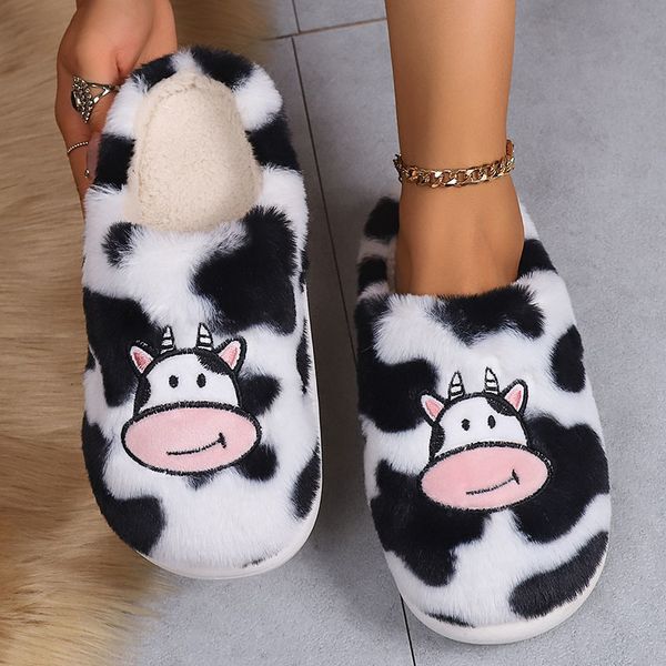 slippers winter warm cotton thick soft cow print fluffy slides autumn plush slipper couple for women men 230831, Black
slippers winter warm cotton thick soft cow print fluffy slides autumn plush slipper couple for women men 230831, Black