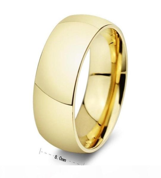 whole never fading classic wedding rings 8mm yellow gold filled 316l titanium steel rings for men and women jewelry size 4149431946, Silver
whole never fading classic wedding rings 8mm yellow gold filled 316l titanium steel rings for men and women jewelry size 4149431946, Silver