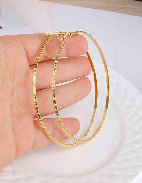 designer earrings studs luxury jewelry gold color stainless steel big hoop earring for women large hoops chinese design ladies ear1018824, Golden;silver
designer earrings studs luxury jewelry gold color stainless steel big hoop earring for women large hoops chinese design ladies ear1018824, Golden;silver