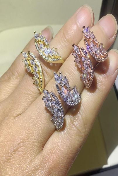 selling luxury jewelry 925 sterling silver marquise cut white z cz diamond gemstones angle wings women wedding band finger9271020, Slivery;golden
selling luxury jewelry 925 sterling silver marquise cut white z cz diamond gemstones angle wings women wedding band finger9271020, Slivery;golden