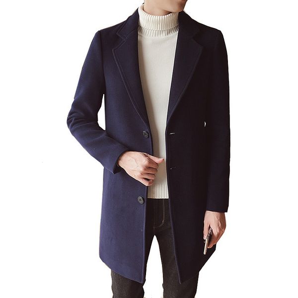 men's trench coats 2023 autumn winter business casual solid color single breasted long windbreaker jacket blends coat 230831, Tan;black
men's trench coats 2023 autumn winter business casual solid color single breasted long windbreaker jacket blends coat 230831, Tan;black