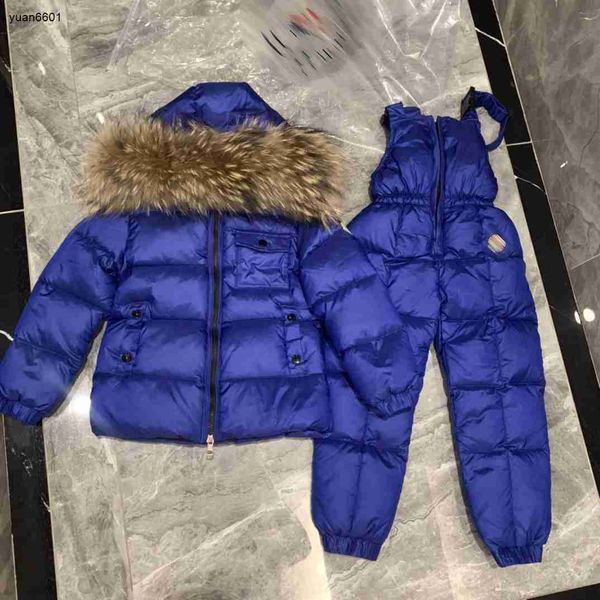 luxury designer kids down jackets chest pocket decoration blue baby winter clothing size 012 cm 2pcs fur hooded down jacket and suspenders a, Blue;gray
luxury designer kids down jackets chest pocket decoration blue baby winter clothing size 012 cm 2pcs fur hooded down jacket and suspenders a, Blue;gray