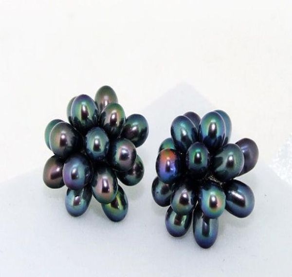 2017 nice black rice freshwater cultured pearl gem 15 beads one earrings stud pearl earring2251982, Golden;silver
2017 nice black rice freshwater cultured pearl gem 15 beads one earrings stud pearl earring2251982, Golden;silver