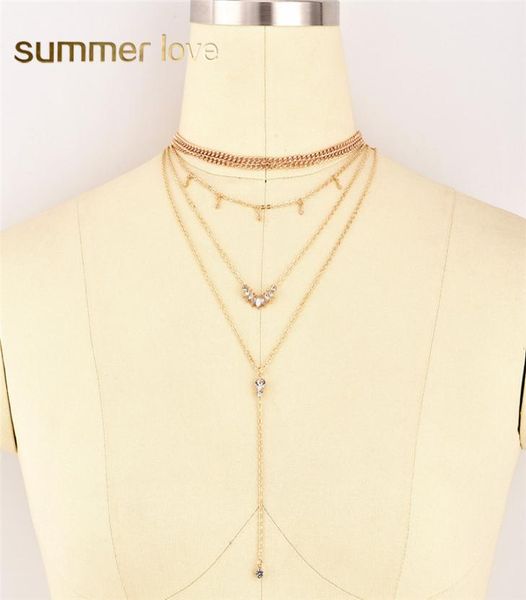 new fashion crystal pendant necklace for women gold alloy bohemian style multilayer chain necklace fashion jewelry gift7422718, Silver
new fashion crystal pendant necklace for women gold alloy bohemian style multilayer chain necklace fashion jewelry gift7422718, Silver