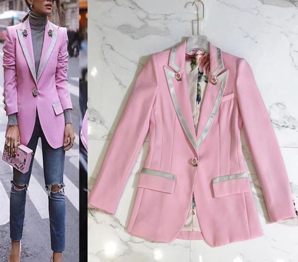 highquality threedimensional rose button print lined with pink blazers5217873, White;black
highquality threedimensional rose button print lined with pink blazers5217873, White;black