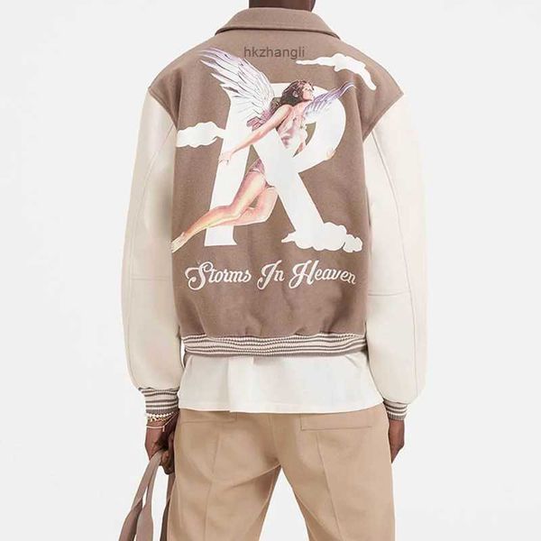 2023 reprreesent angel printed embroidery panelled baseball jacket man women fashion varsity coat oversize baseball uniform fzjk736, Black;brown
2023 reprreesent angel printed embroidery panelled baseball jacket man women fashion varsity coat oversize baseball uniform fzjk736, Black;brown