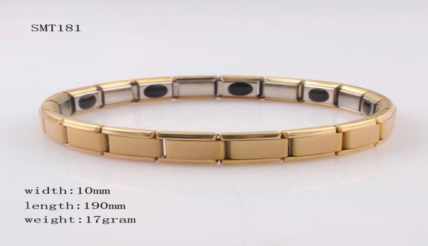 b37096 christmas gift 18k gold health titanium power magnetic bracelet wristbands energy bands5301185, Golden;silver
b37096 christmas gift 18k gold health titanium power magnetic bracelet wristbands energy bands5301185, Golden;silver