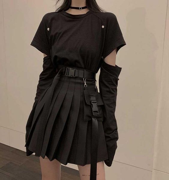 two piece dress nicemix black set aline women mini high waist skirt streetwear punk style side pocket fashion design pleated8199559, White
two piece dress nicemix black set aline women mini high waist skirt streetwear punk style side pocket fashion design pleated8199559, White