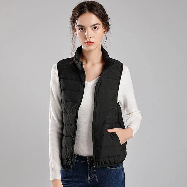 autumn and winter short stand collar seamless integrated lightweight down women's coat vest
autumn and winter short stand collar seamless integrated lightweight down women's coat vest
