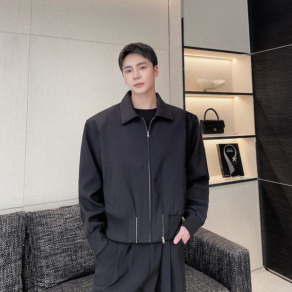 men's jackets pure color coats casual spring fall winter fashion streetwear, Black;brown
men's jackets pure color coats casual spring fall winter fashion streetwear, Black;brown