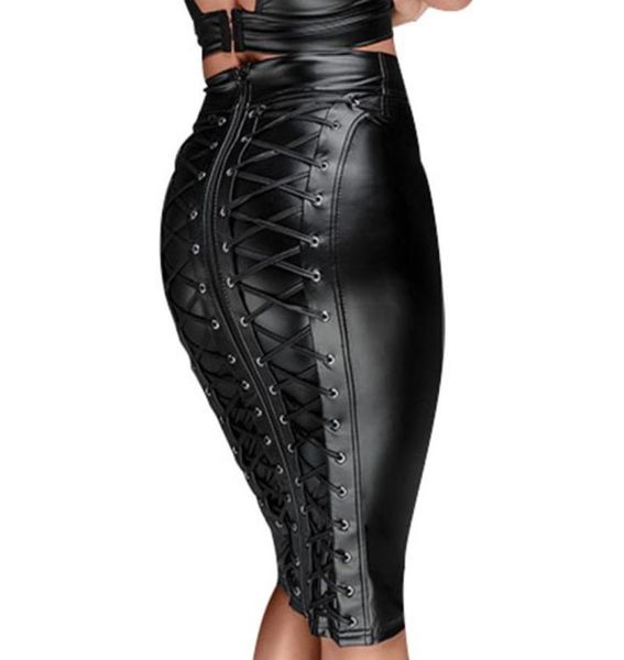 gothic wet look black faux leather skirt punk back zipper lace up wrap pencil skirt summer bodycon midi skirts womens8659231
gothic wet look black faux leather skirt punk back zipper lace up wrap pencil skirt summer bodycon midi skirts womens8659231