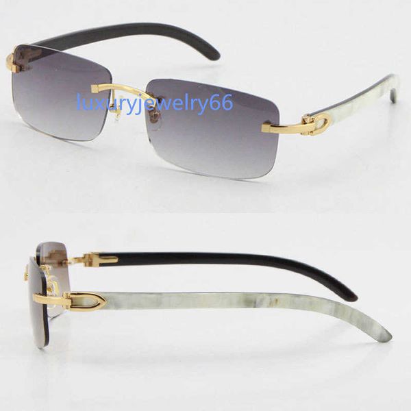 wholesale selling style 8200757 sunglasses original genuine natural black and white vertical stripes buffalo horn rimless 8200758 male femal, White;black
wholesale selling style 8200757 sunglasses original genuine natural black and white vertical stripes buffalo horn rimless 8200758 male femal, White;black