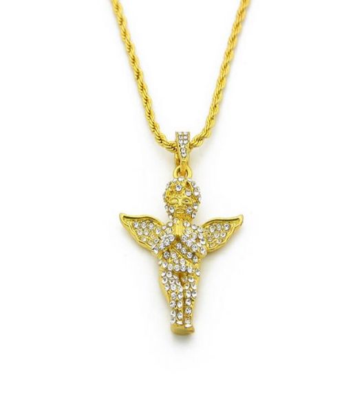 mens vintage angel wing pendant rope chain 18k gold plated iced out necklace 24 inch long9185809, Silver
mens vintage angel wing pendant rope chain 18k gold plated iced out necklace 24 inch long9185809, Silver
