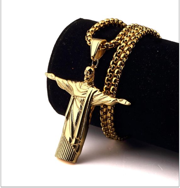fashion hip hop mens 18k gold plated cristo redentor jesus hip hop jesus full pendants necklaces rock jesus cross jew7096382, Silver
fashion hip hop mens 18k gold plated cristo redentor jesus hip hop jesus full pendants necklaces rock jesus cross jew7096382, Silver