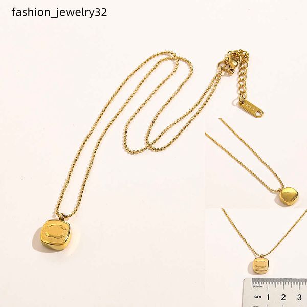 never fading 14k gold plated luxury brand designer pendants necklaces stainless steel double letter choker pendant necklace beads chain jewe, Silver
never fading 14k gold plated luxury brand designer pendants necklaces stainless steel double letter choker pendant necklace beads chain jewe, Silver
