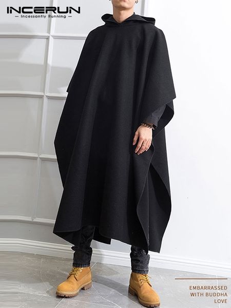 men's trench coats loose black incerun fashion irregular hooded cloak autumn winter male long sleeve retro outwear jackets s5xl 230831, Tan;black
men's trench coats loose black incerun fashion irregular hooded cloak autumn winter male long sleeve retro outwear jackets s5xl 230831, Tan;black