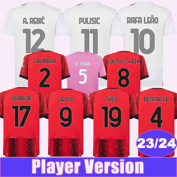 2023 24 giroud player version mens soccer jerseys bennacer rafael leao pulisic theo kjaer tomori okafor saelemaekers de ketelaere home away, Black;yellow
2023 24 giroud player version mens soccer jerseys bennacer rafael leao pulisic theo kjaer tomori okafor saelemaekers de ketelaere home away, Black;yellow