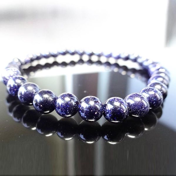 mg1189 mens 6 mm natural blue sand beaded bracelet galaxy blue sun sitara stone bead bracelet for men4208768, Black
mg1189 mens 6 mm natural blue sand beaded bracelet galaxy blue sun sitara stone bead bracelet for men4208768, Black