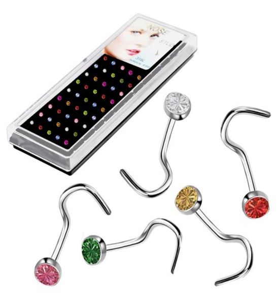 stainless steel crystal bone nose stud piercing earring nostril piercings silver color nose ring prong body jewelry piercings9380353
stainless steel crystal bone nose stud piercing earring nostril piercings silver color nose ring prong body jewelry piercings9380353