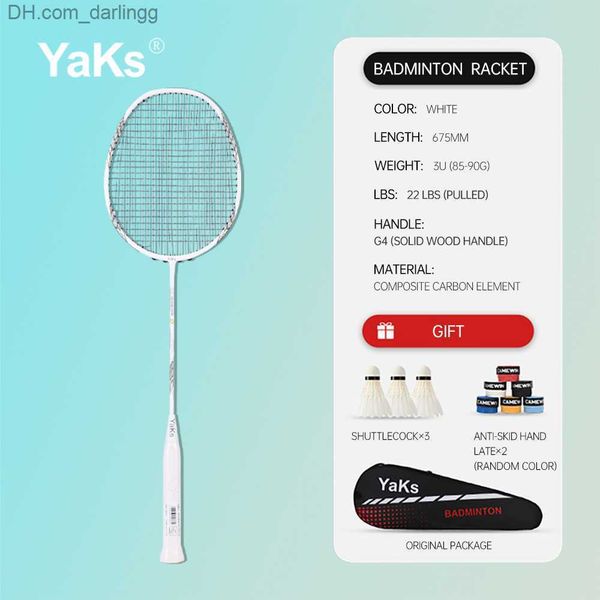 badminton rackets yaks brand 2023 new ultralight racket carbon fiber attack style 4u4 badminton rackets 19-22 pounds club level racket badmi
badminton rackets yaks brand 2023 new ultralight racket carbon fiber attack style 4u4 badminton rackets 19-22 pounds club level racket badmi