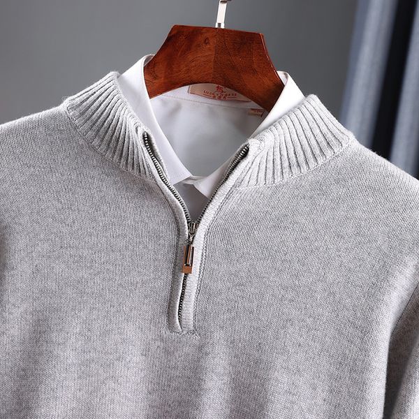 men's sweaters pure cashmere sweater knit large size highend 100wool half high neck thick pullover winter youth wild warm 230831, White;black
men's sweaters pure cashmere sweater knit large size highend 100wool half high neck thick pullover winter youth wild warm 230831, White;black