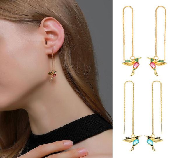 explosive accessories color bird earrings long bird earrings female cute animal hummingbird earrings3993363, Golden;silver
explosive accessories color bird earrings long bird earrings female cute animal hummingbird earrings3993363, Golden;silver