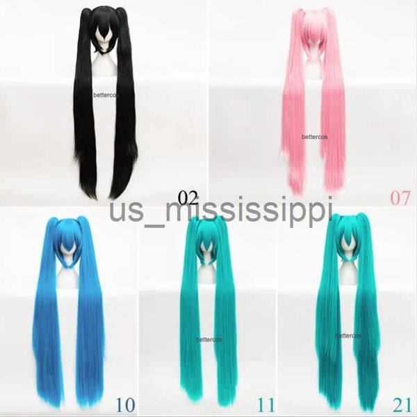 cosplay wigs vocaloid miku cosplay wig long heat resistant synthetic hair clip ponytails wigs wig cap x0901, Black
cosplay wigs vocaloid miku cosplay wig long heat resistant synthetic hair clip ponytails wigs wig cap x0901, Black