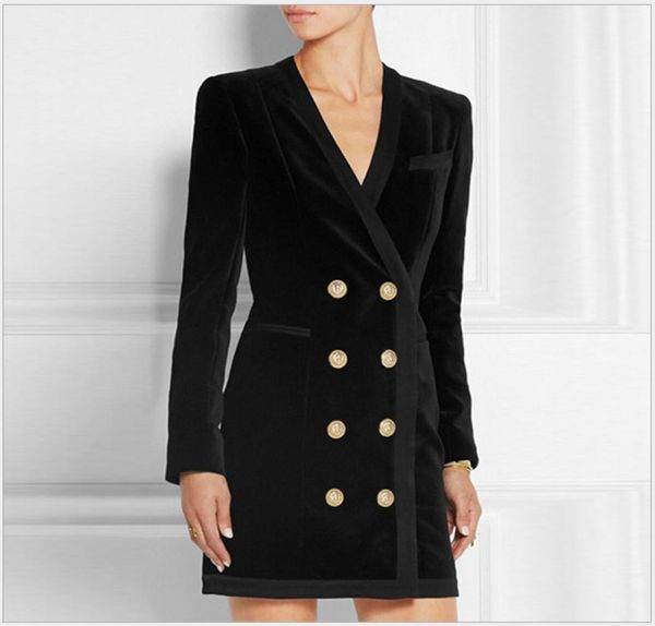 new style original design women039s metal buckles classic dress doublebreasted deep v velour velvet dress8715780, Black;pink
new style original design women039s metal buckles classic dress doublebreasted deep v velour velvet dress8715780, Black;pink