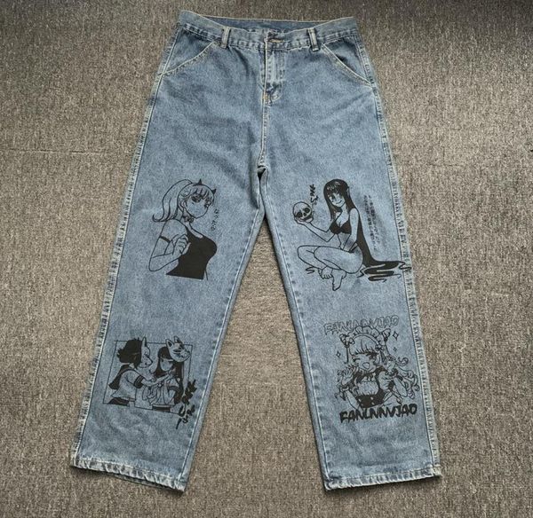men039s jeans godlikeu men washed harajuku anime print baggy streetwear cotton fashion loose wide leg pants5309446, Blue
men039s jeans godlikeu men washed harajuku anime print baggy streetwear cotton fashion loose wide leg pants5309446, Blue
