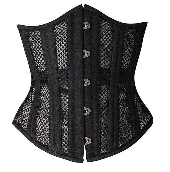 24 steel bones women mesh instant shape waist trainer underbust corset body shapers 28cm height torso girdles waist slimming belt 2914600, Black;white
24 steel bones women mesh instant shape waist trainer underbust corset body shapers 28cm height torso girdles waist slimming belt 2914600, Black;white