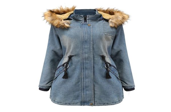 new womens jacket fur denim blue jeans hooded women coat winter warmth 100 cotton size sxxl7926783, Tan;black
new womens jacket fur denim blue jeans hooded women coat winter warmth 100 cotton size sxxl7926783, Tan;black