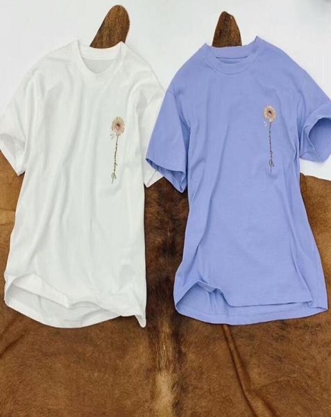 men women embroidery branch daisy-print mus t-shirt short sleeve high-quality temperament clothes tee size s-l classic7284689, White
men women embroidery branch daisy-print mus t-shirt short sleeve high-quality temperament clothes tee size s-l classic7284689, White