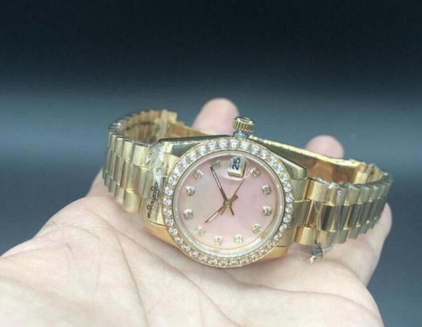 lady diamonds watch women watchs 31mm women watch day dateday girl sapphire glass wristwatch automatic mechanical movement-05, Slivery;brown
lady diamonds watch women watchs 31mm women watch day dateday girl sapphire glass wristwatch automatic mechanical movement-05, Slivery;brown