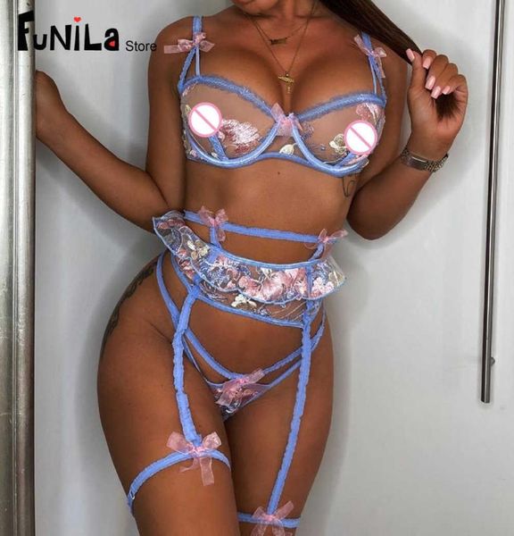 3 pieces women lingerie set see through lace bowknot underwear langerie transparent blue color exotic costume femme under wear s094093154, Red;black
3 pieces women lingerie set see through lace bowknot underwear langerie transparent blue color exotic costume femme under wear s094093154, Red;black