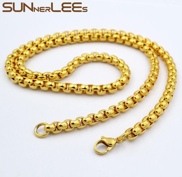 fashion jewelry 3mm 5mm 7mm gold color stainless steel necklace box beads style link chain for mens womens sc17 n1747456, Silver
fashion jewelry 3mm 5mm 7mm gold color stainless steel necklace box beads style link chain for mens womens sc17 n1747456, Silver