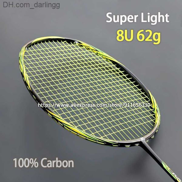 badminton rackets professional attacking carbon fiber badminton rackets high pound 22-30lbs super light 8u 62g g5 strung racquet speed sport
badminton rackets professional attacking carbon fiber badminton rackets high pound 22-30lbs super light 8u 62g g5 strung racquet speed sport