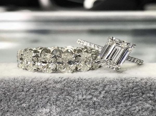 100 925 sterling silver emerald cut created moissanite wedding engagement cocktail women oval diamond band rings jewelry1127733, Golden;silver
100 925 sterling silver emerald cut created moissanite wedding engagement cocktail women oval diamond band rings jewelry1127733, Golden;silver