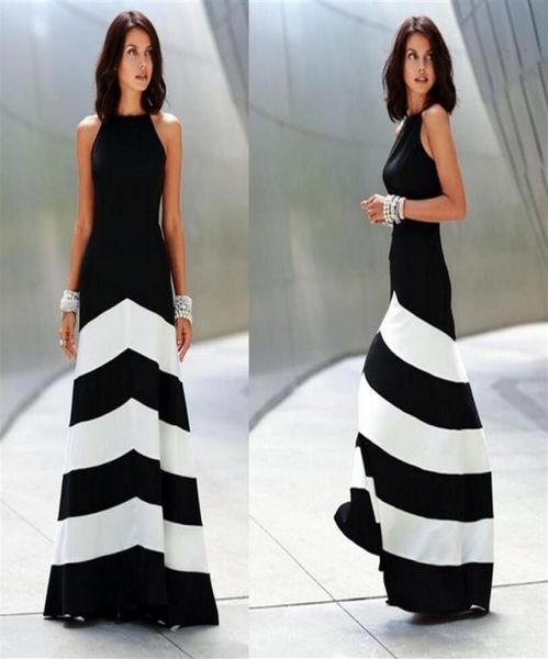 2018 summer fashion women maxi dress halter backless off shoulder evening party drs black white striped long dress295k3477487, Black;gray
2018 summer fashion women maxi dress halter backless off shoulder evening party drs black white striped long dress295k3477487, Black;gray